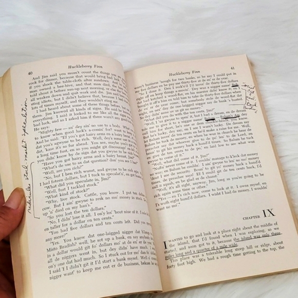 1958 Adventures Of Huckleberry Finn by Mark Twain Riversides Edition A15 Book SC - Picture 16 of 17